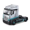 Bburago - Haulers custom cabs, M-B Actros Gigaspace, strieborná, 1:43