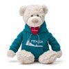 Medveď Spencer v modrej mikine Praha, 36cm