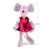 Myška Cilka v šatách, malá 28cm