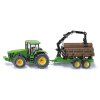 SIKU Farmer - Traktor John Deere s lesným prívesom 1:50