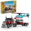 LEGO® Nákladiak s plochou korbou a helikoptérou