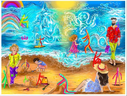 Plakát Kouzelné hrající si moře v Duhozemi (v rozměru 59,4 cm x 84 cm)