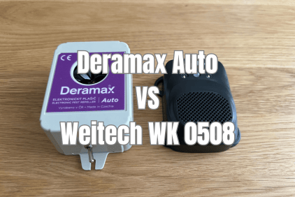 Test odpuzovačů kun: Deramax Auto VS Weitech WK0508