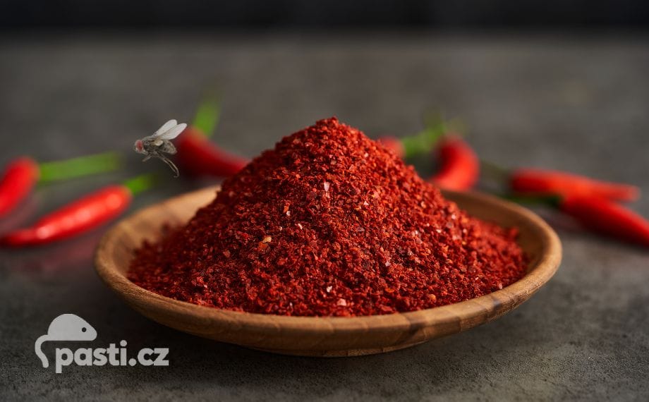 chilli proti mouchám