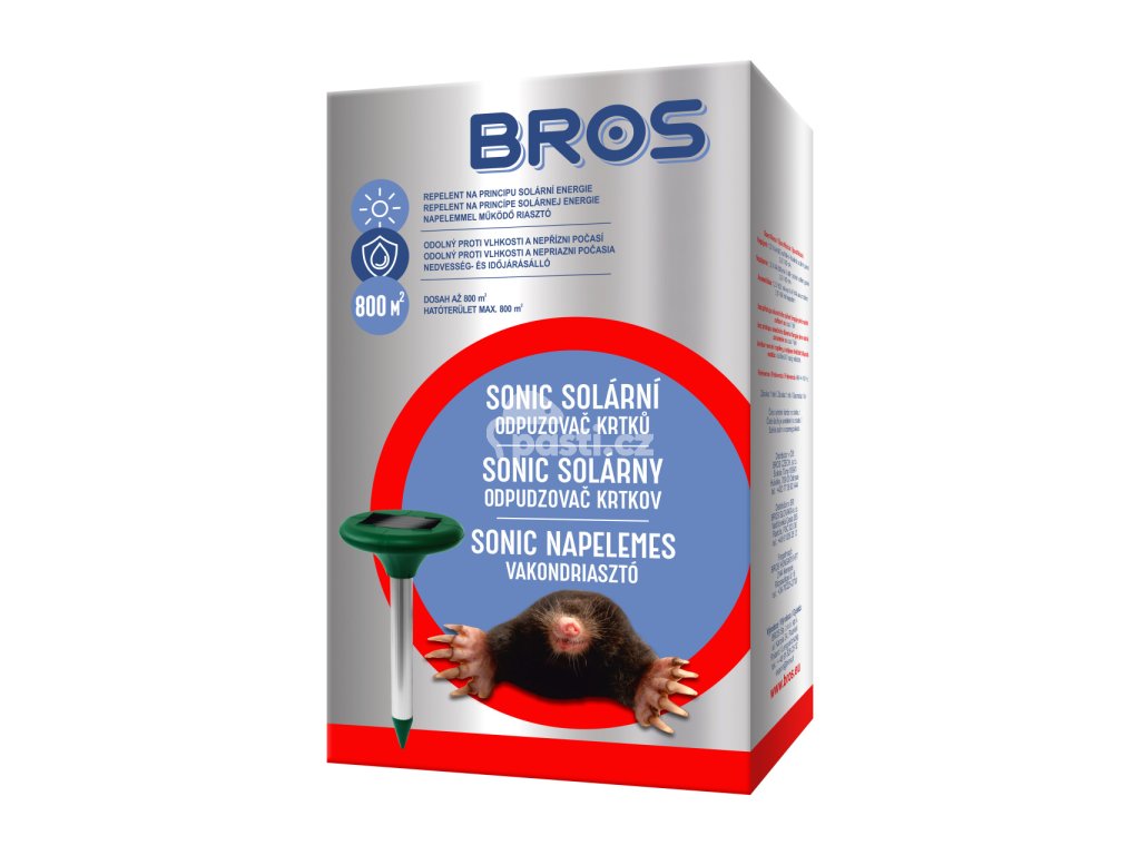 BROS Sonic solární odpuzovač krtků | Pasti.cz