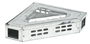 Živolovná rohová past na myši - kovová