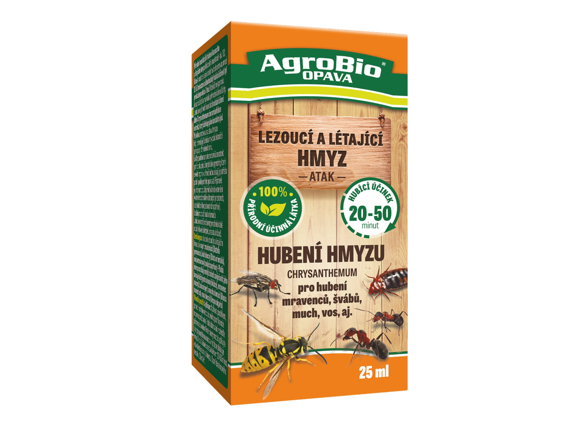 AgroBio Přírodní insekticid Hubení hmyzu Chrysanthemum 25 ml