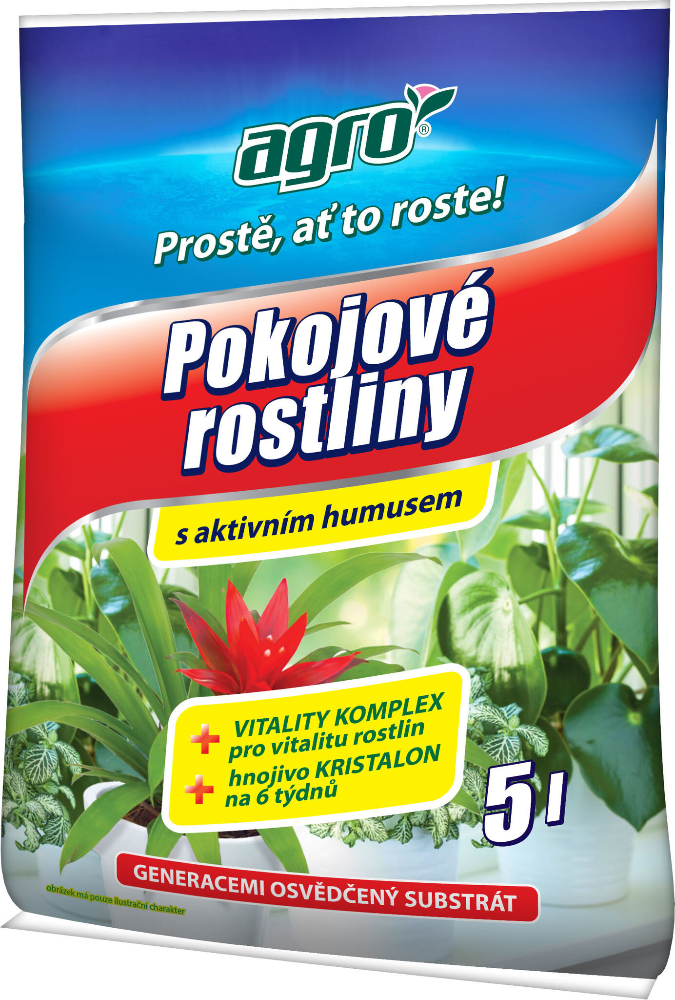 Agro CS Substrát pro pokojové rostliny 5l