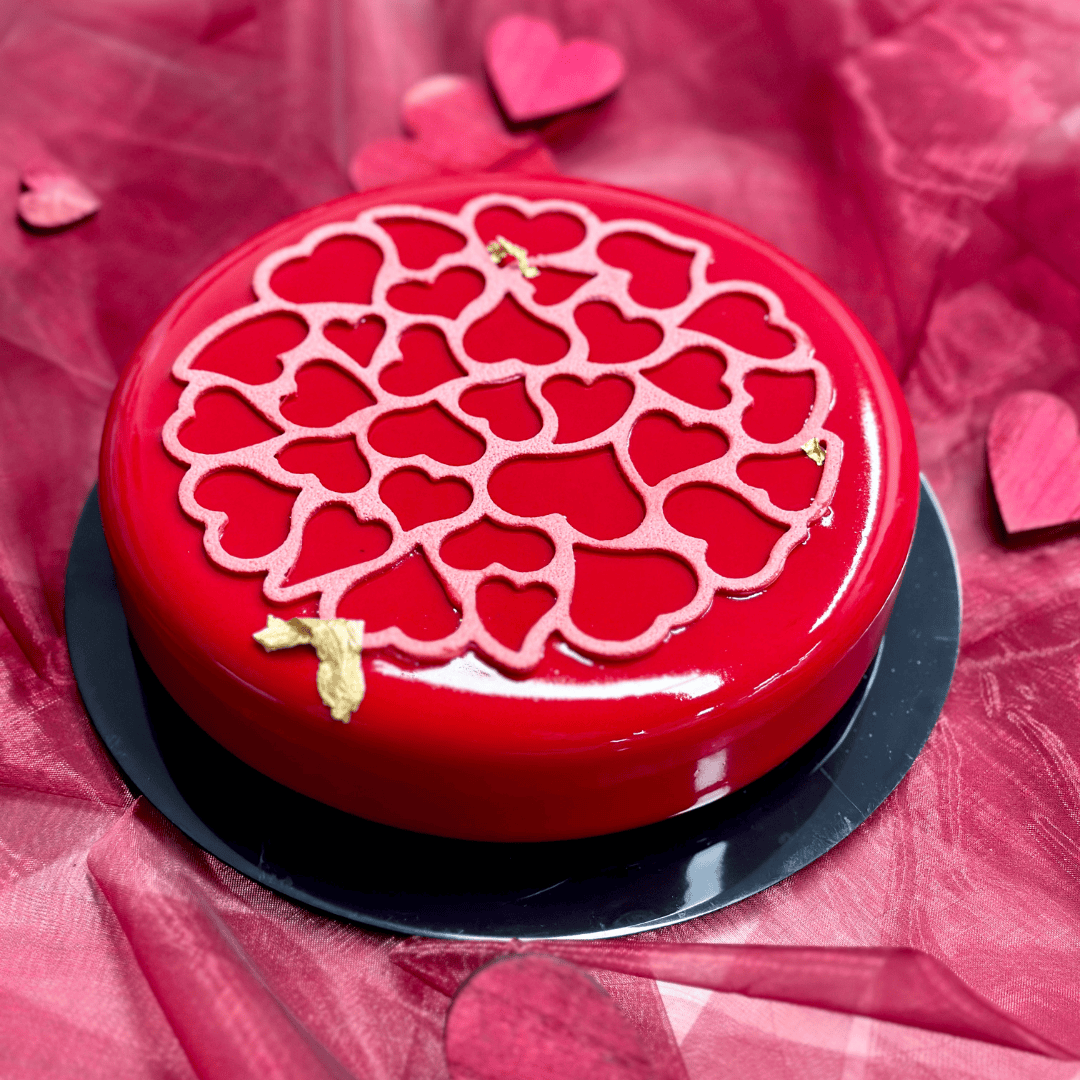Valentýnský dort