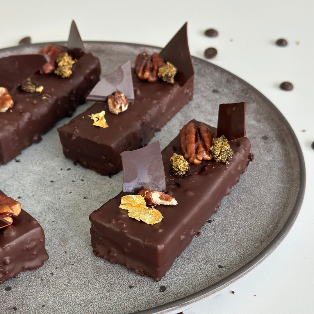 Veganské brownies s oříškovou ganache