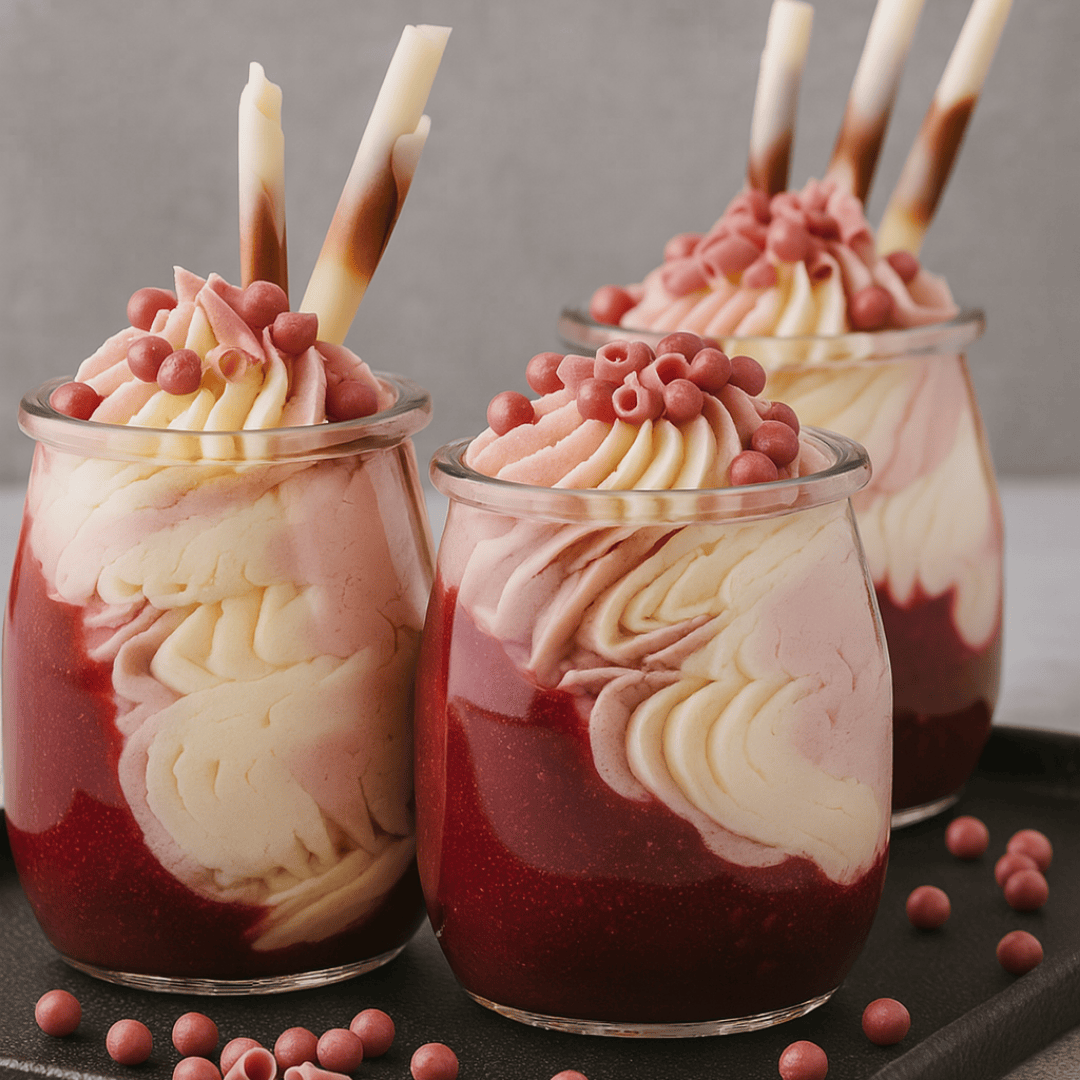 Verrine - Ruby mousse s malinami