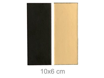 LEPENKOVÁ PODLOŽKA ZLATO - ČERNÁ 10 x 6 cm