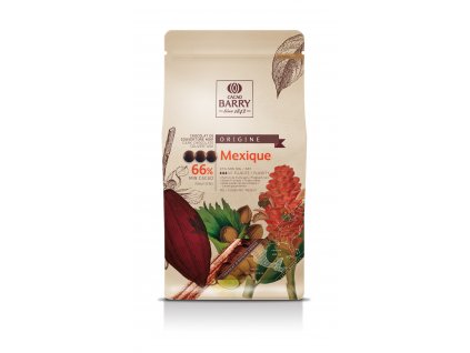 CACAO BARRY ČOKOLÁDA SINGLE ORIGIN MEXIQUE HOŘKÁ (66%) 1kg