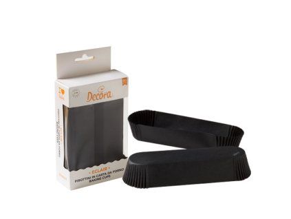 KOŠÍČKY NA ECLAIRS - ČERNÉ 135x33x28mm 60ks