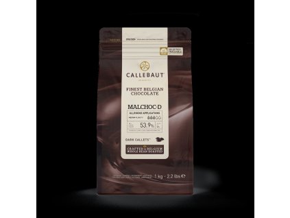 CALLEBAUT ČOKOLÁDA MALCHOC-D -  HOŘKÁ SE SLADIDLEM (53,9%) 1 kg