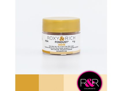 ROXY & RICH BARVA ROZPUSTNÁ VE VODĚ FONDUST - ZLATÁ GOLD 4g