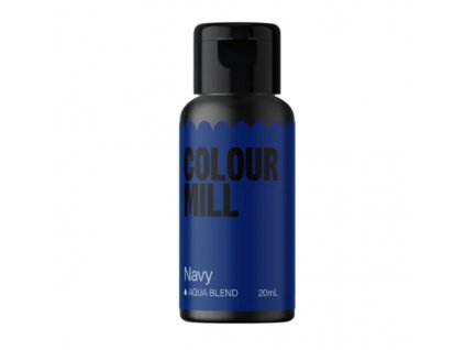 COLOUR MILL BARVA TEKUTÁ NA VODNÍ BÁZI - MODRÁ NÁMOŘNICKÁ (NAVY) 20 ml