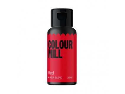 COLOUR MILL BARVA TEKUTÁ NA VODNÍ BÁZI - ČERVENÁ (RED) 20 ml