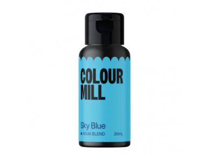 COLOUR MILL BARVA TEKUTÁ NA VODNÍ BÁZI - NEBESKÁ MODRÁ (SKY BLUE) 20 ml