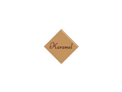 PASTRY ČOKOLÁDOVÁ DEKORACE - KARAMEL 16ks