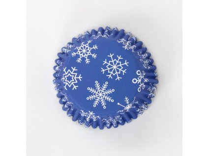 KOŠÍČKY NA MUFFINY - SNOWFLAKES 50x30mm 30 ks