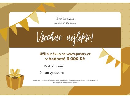 ELEKTRONICKÝ DÁRKOVÝ POUKAZ 5000 Kč
