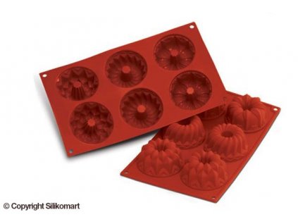 Moule silicone Silicon Flex - 15 mini donuts Ø 4,5 cm - 30 x 17,5 cm -  Silikomart