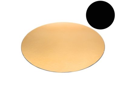 LEPENKOVÁ PODLOŽKA ZLATO - ČERNÁ pr.24 cm