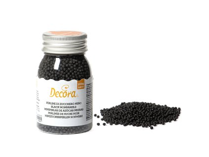 SLEVA - CUKROVÉ ZDOBENÍ - MINI KULIČKY ČERNÉ 100g - MIN. TRV. 31.07.2025
