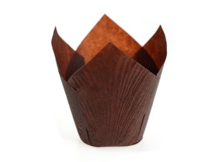 KOŠÍČKY NA MUFFINY - TULIP (HNĚDÉ) 50x95mm 180ks