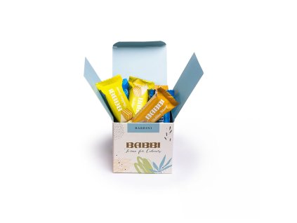 BABBI BABBINI COLOURS - sušenky v čokoládě mix (v krabičce) 110g