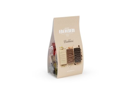 BABBI BABBINI DOLCIPENSIERI - sušenky v čokoládě mix (v sáčku) 132g