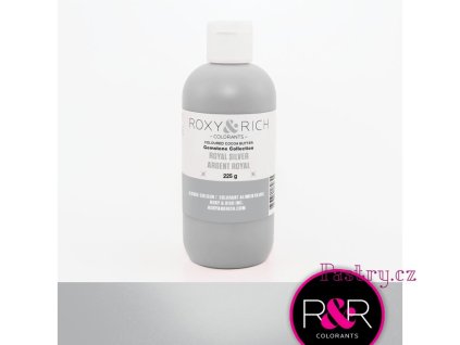 SLEVA - ROXY & RICH KAKAOVÉ MÁSLO TŘPYTIVÉ - STŘÍBRNÉ ROYAL SILVER VELKÉ BALENÍ 225g - MIN.TRV. 1/26