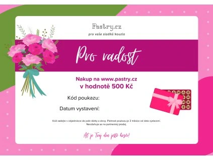 ELEKTRONICKÝ DÁRKOVÝ POUKAZ 500 Kč