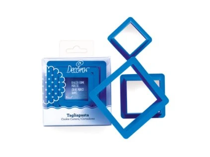 SADA PLASTOVÝCH VYKRAJOVÁTEK - ČTVEREC 3ks