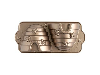 A0044683 54577 Beehive Cake Pan Toffee Overhead