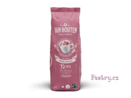 SLEVA - VAN HOUTEN HORKÁ ČOKOLÁDA RUBY 1kg - MIN. TRVANLIVOST 19.06.2026