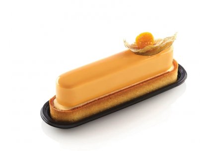 KIT TARTE RING RECTANGULAR (ECLAIR) - SADA SILIKONOVÉ FORMY A RÁFKŮ NA TARTALETKY 146x34mm