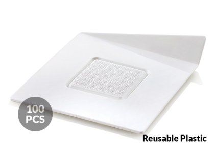 white tray square