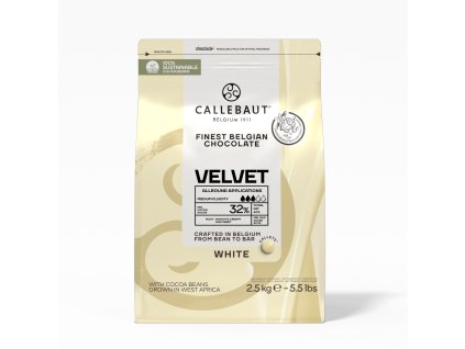 CALLEBAUT ČOKOLÁDA VELVET BÍLÁ (32%) 2,5kg