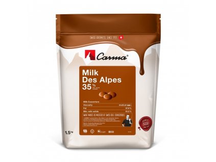 CARMA ČOKOLÁDA MILK DES ALPES MLÉČNÁ (35%) 1,5kg