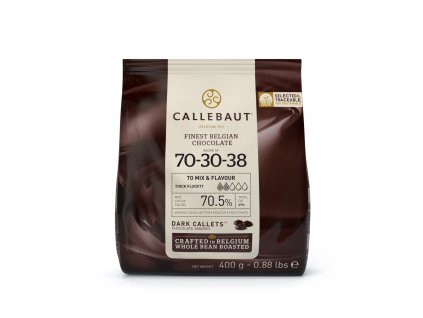 CALLEBAUT ČOKOLÁDA 70-30-38 HOŘKÁ (70%) 400g