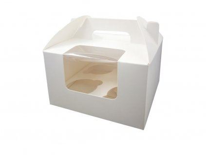 8651 cupcake muffin box 4er cup weiss mit henkel