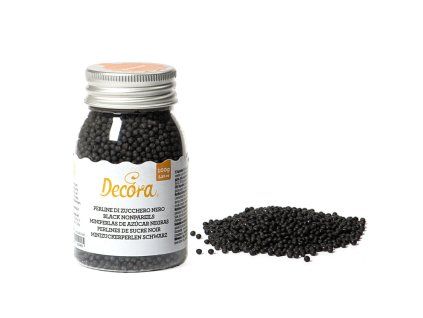 CUKROVÉ ZDOBENÍ - MINI KULIČKY ČERNÉ 100g