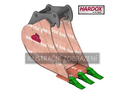 B3S 400 HXP Lžíce premium Hardox