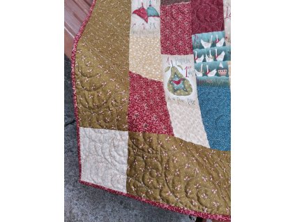 Vánoční Quilt 12 dní do Vánoc, 128 x 148 cm, III