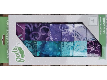 Sada Precut Runner Log Gabin Fial+Tyrkys, Batika