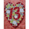 Mosaikové srdce 13- Šťastné číslo