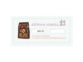 Dárkový poukaz 400 Kč