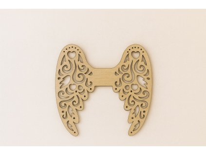 Andělská zdobená křídla pro macrame - 8,5cm
